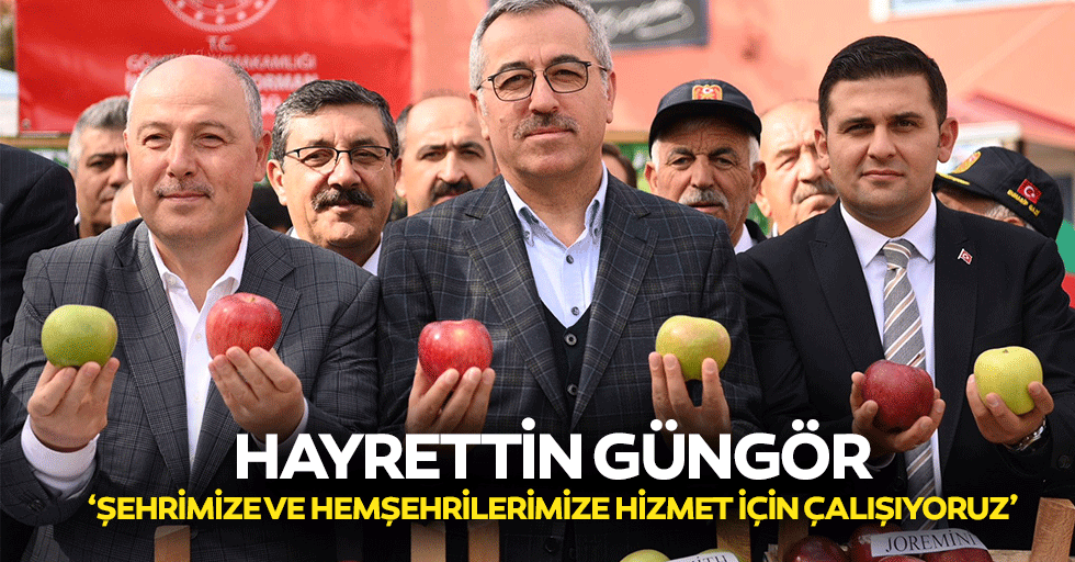 Hayrettin Güngör ‘Şehrimize ve hemşehrilerimize hizmet için çalışıyoruz’