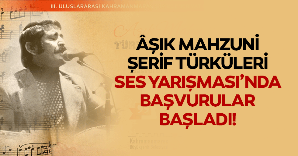 Âşık mahzuni şerif türküleri ses yarışması’nda başvurular başladı!