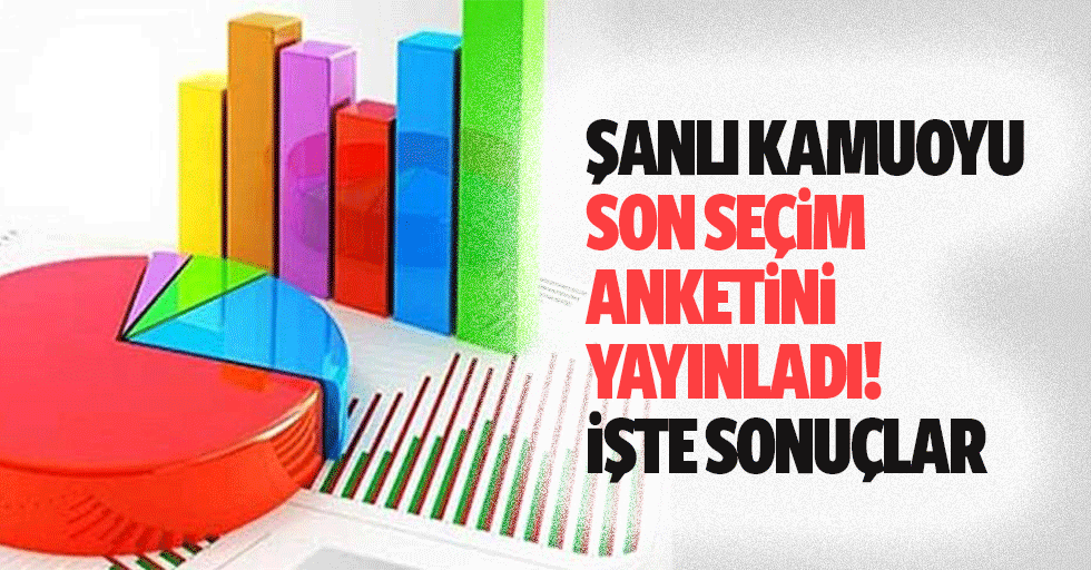 Şanlı kamuoyu son seçim anketini yayınladı! İşte sonuçlar