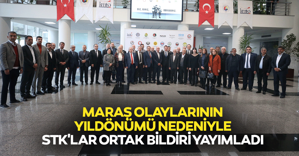 Maraş olaylarının yıldönümü nedeniyle STK'ler ortak bildiri yayımladı