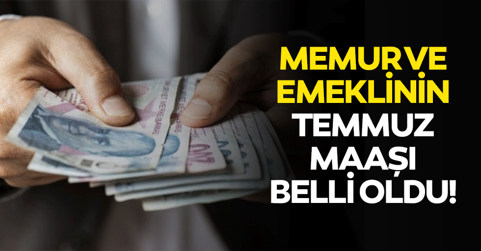 Memur ve emeklinin temmuz maaşı belli oldu!