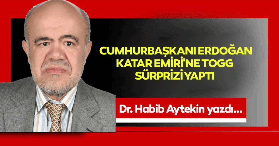 Cumhurbaşkanı Erdoğan Katar Emiri'ne Togg Sürprizi Yaptı