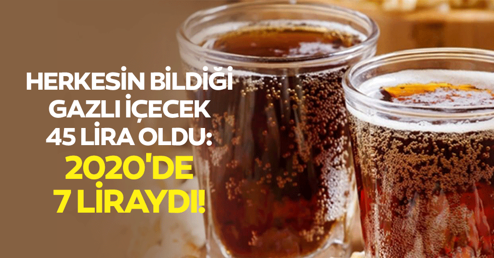 Herkesin bildiği gazlı içecek 45 lira oldu: 2020'de 7 liraydı!