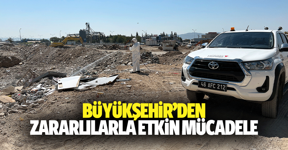 Büyükşehir’den Zararlılarla Etkin Mücadele