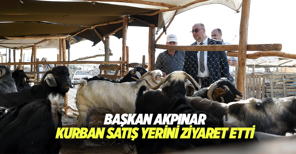 Başkan Akpınar, Kurban satış yerini ziyaret etti