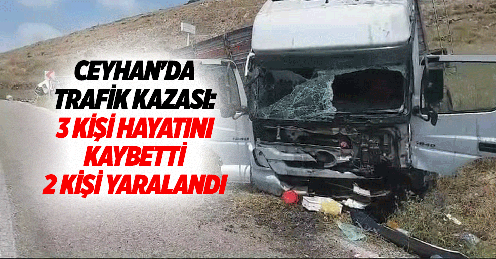 Ceyhan'da Trafik Kazası: 3 Kişi Hayatını Kaybetti, 2 Kişi Yaralandı