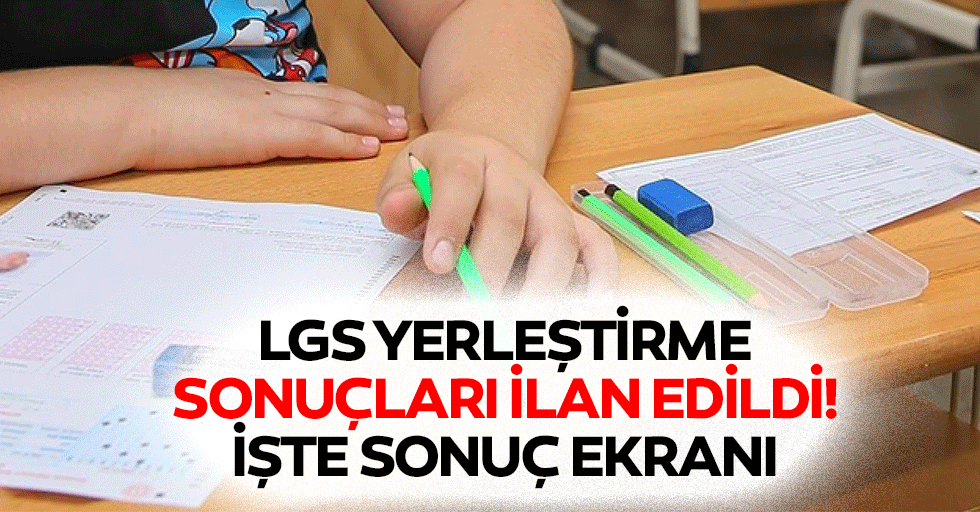 LGS yerleştirme sonuçları ilan edildi! İşte sonuç ekranı