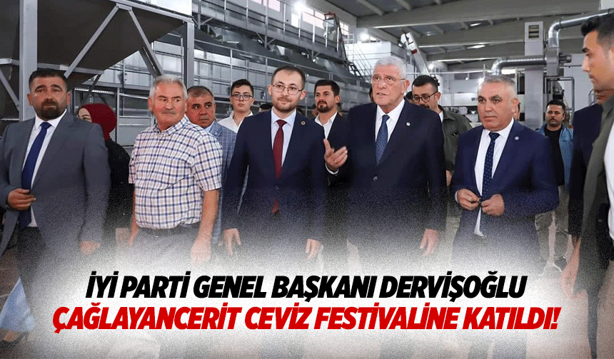 İyi Parti Genel Başkanı Dervişoğlu, Çağlayancerit ceviz festivaline katıldı!