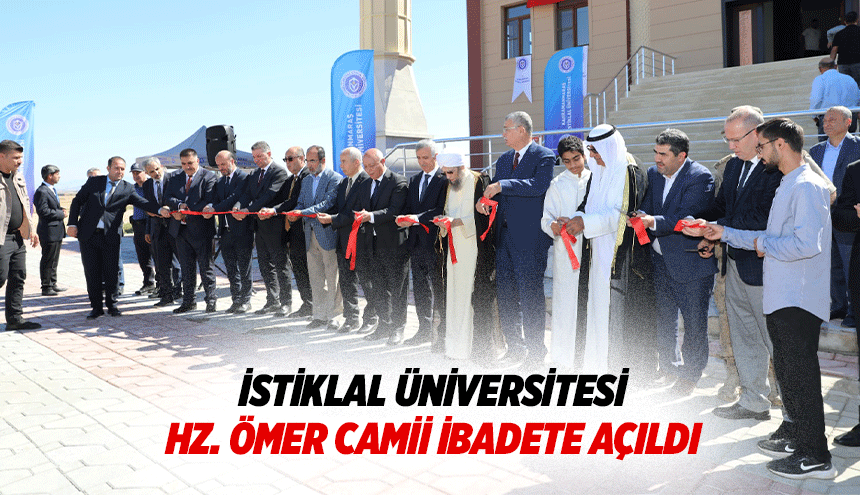 İstiklal Üniversitesi Hz. Ömer camii ibadete açıldı