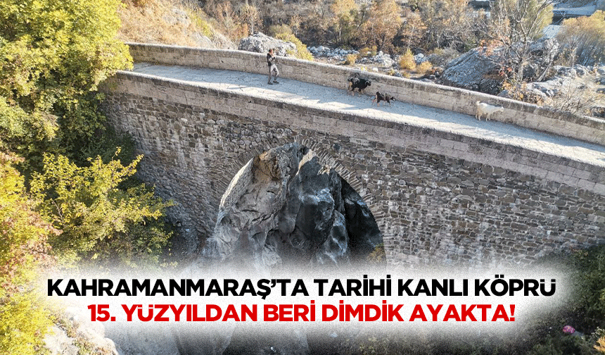 Kahramanmaraş’ta tarihi kanlı köprü, 15. Yüzyıldan beri dimdik ayakta!