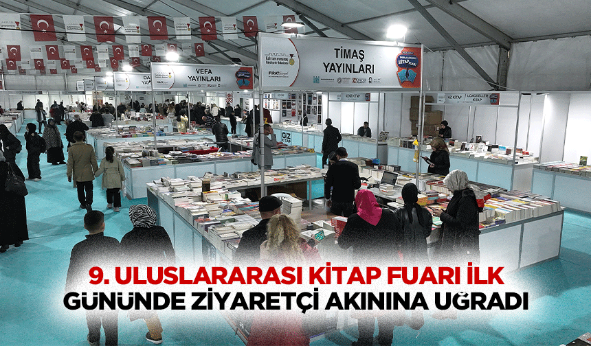 9. Uluslararası Kitap Fuarı ilk gününde ziyaretçi akınına uğradı