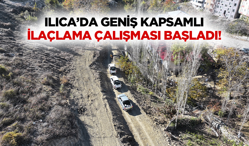 Ilıca’da geniş kapsamlı ilaçlama çalışması başladı!