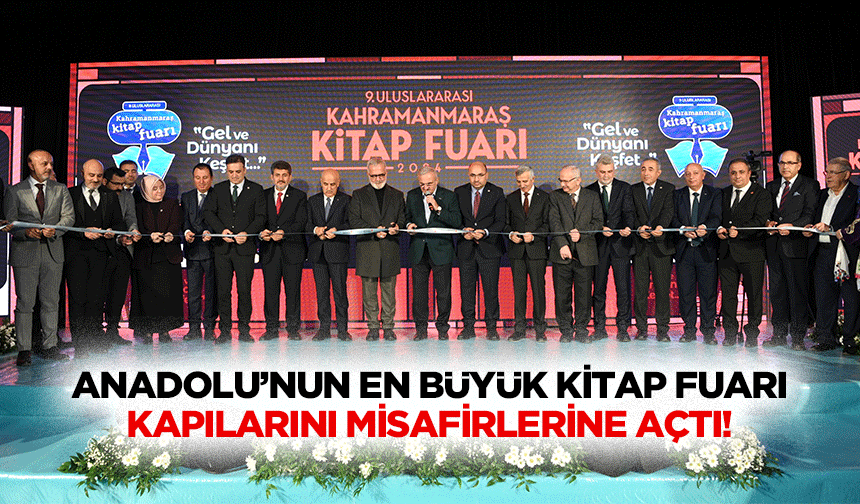 Anadolu’nun en büyük kitap fuarı kapılarını misafirlerine açtı!