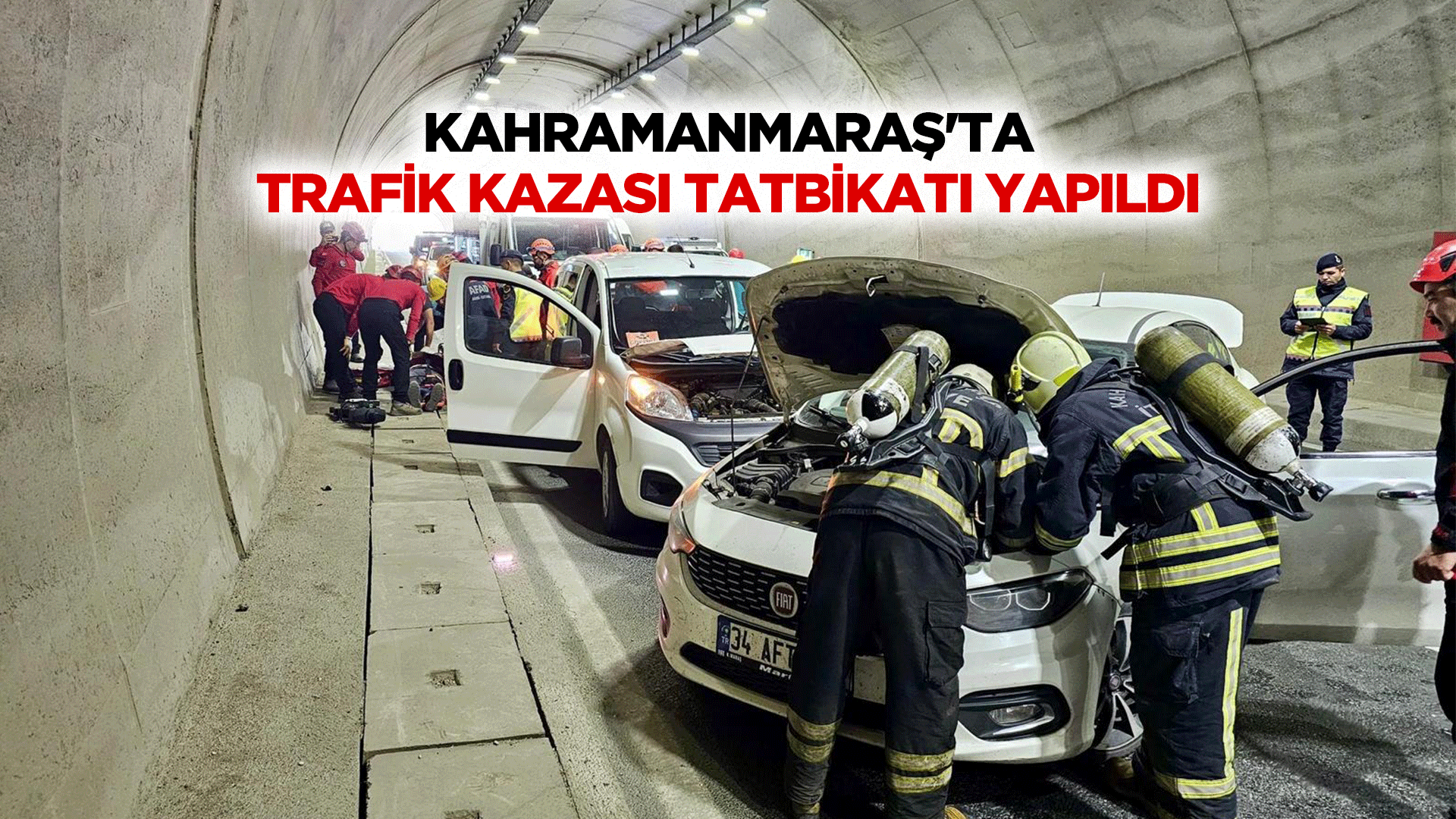 Kahramanmaraş'ta trafik kazası tatbikatı yapıldı!