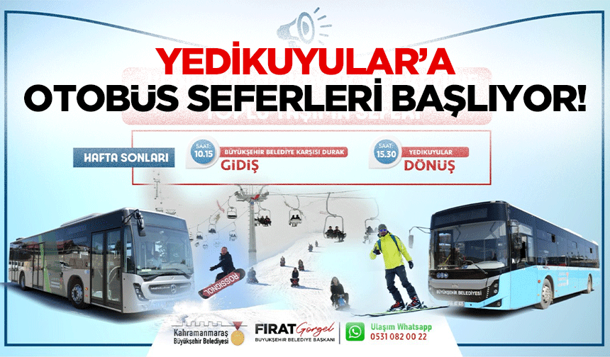 Yedikuyular’a otobüs seferleri başlıyor!