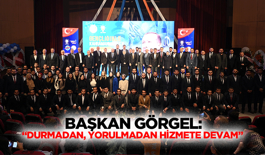 Başkan Görgel: “Durmadan, yorulmadan hizmete devam”