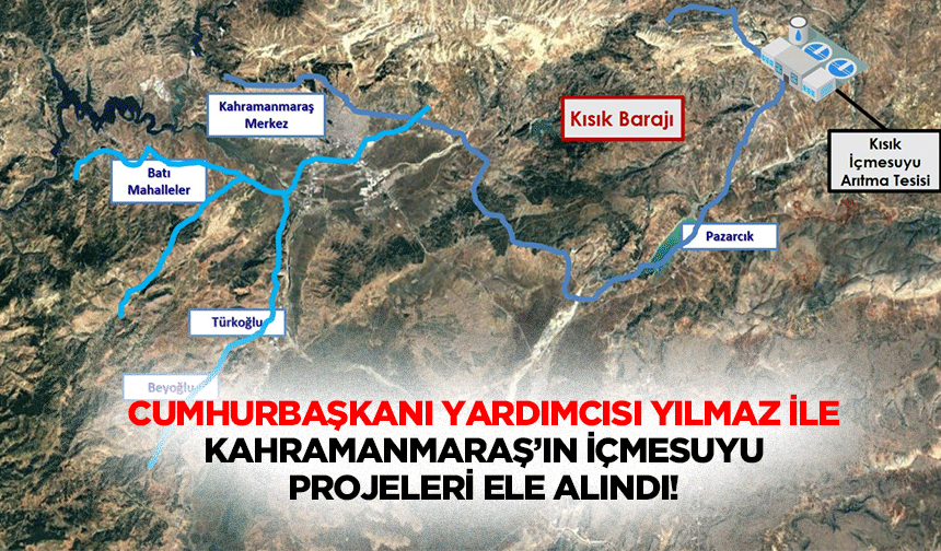 Cumhurbaşkanı Yardımcısı Yılmaz İle Kahramanmaraş’ın İçmesuyu Projeleri Ele Alındı