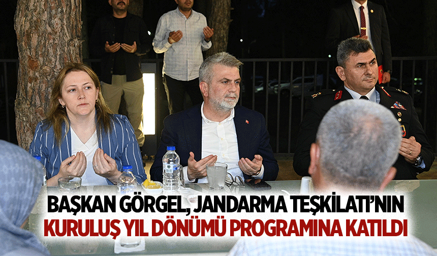 Başkan Görgel, Jandarma Teşkilatı’nın Kuruluş Yıl Dönümü Programına Katıldı
