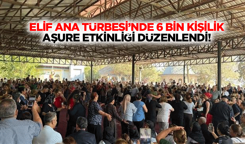 Elif ana Türbesi’nde 6 bin kişilik aşure etkinliği düzenlendi!