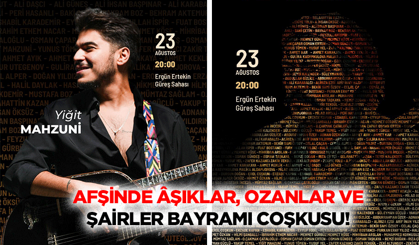 Afşinde Âşıklar, Ozanlar ve Şairler Bayramı Coşkusu!
