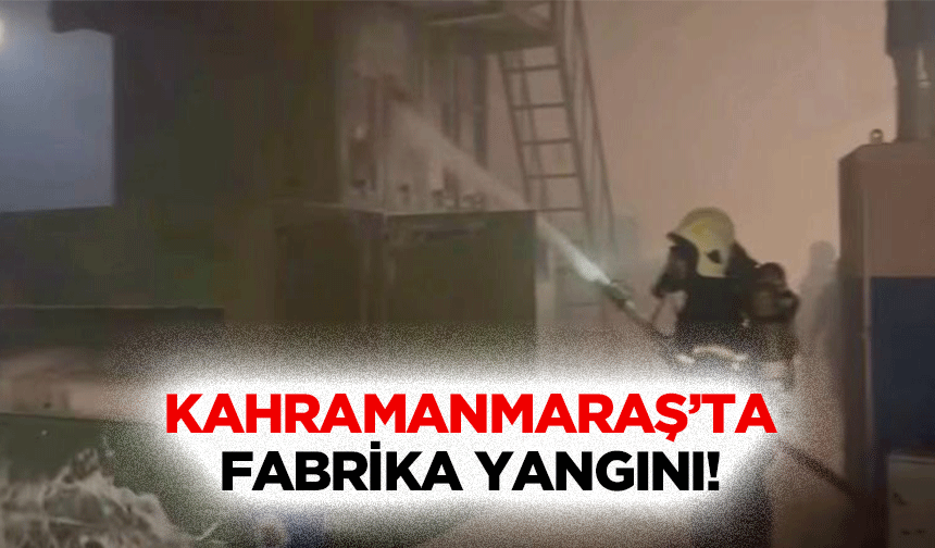 Kahramanmaraş’ta fabrika yangını!