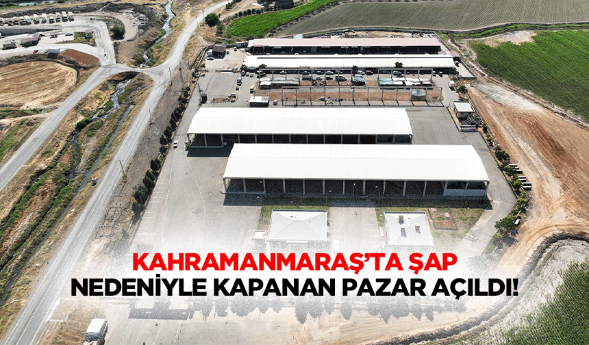 Kahramanmaraş’ta şap nedeniyle kapanan pazar açıldı!