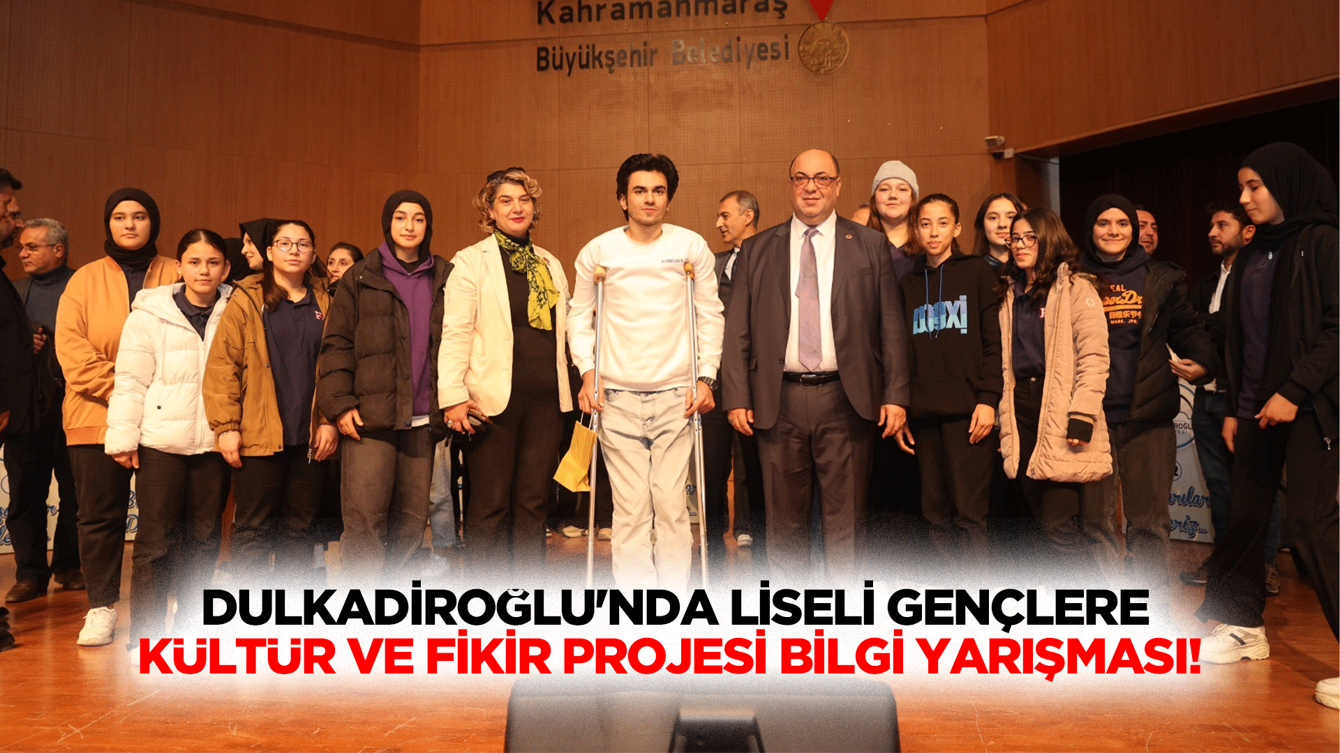 Dulkadiroğlu'nda Liseli Gençlere Kültür ve Fikir Projesi bilgi yarışması!