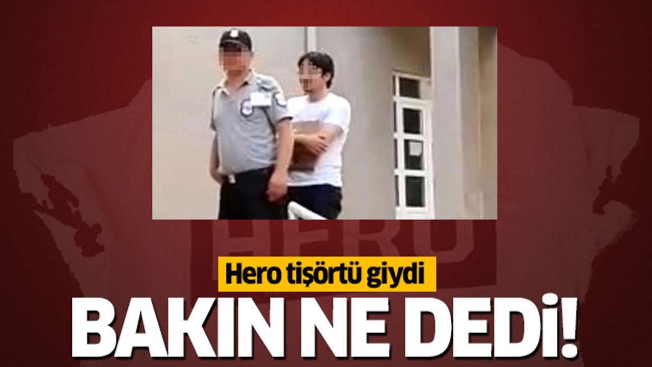 ‘Hero’ tişörtü giydi, açıklaması şoke etti!