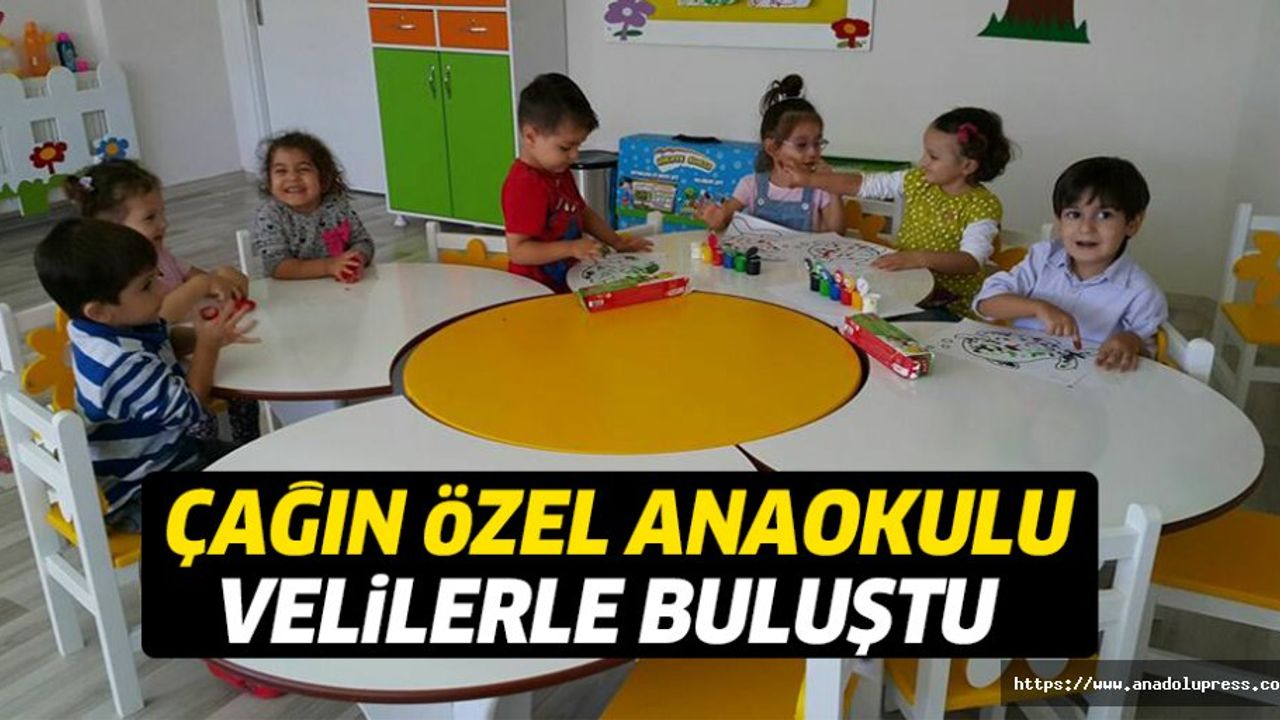 Çağın Özel Anaokulu eğitim hayatına başladı