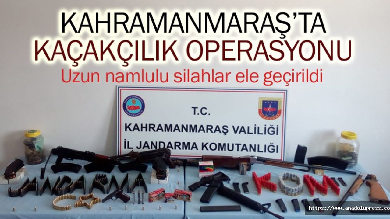 Kahramanmaraş’ta operasyon! çok sayıda silah yakalandı