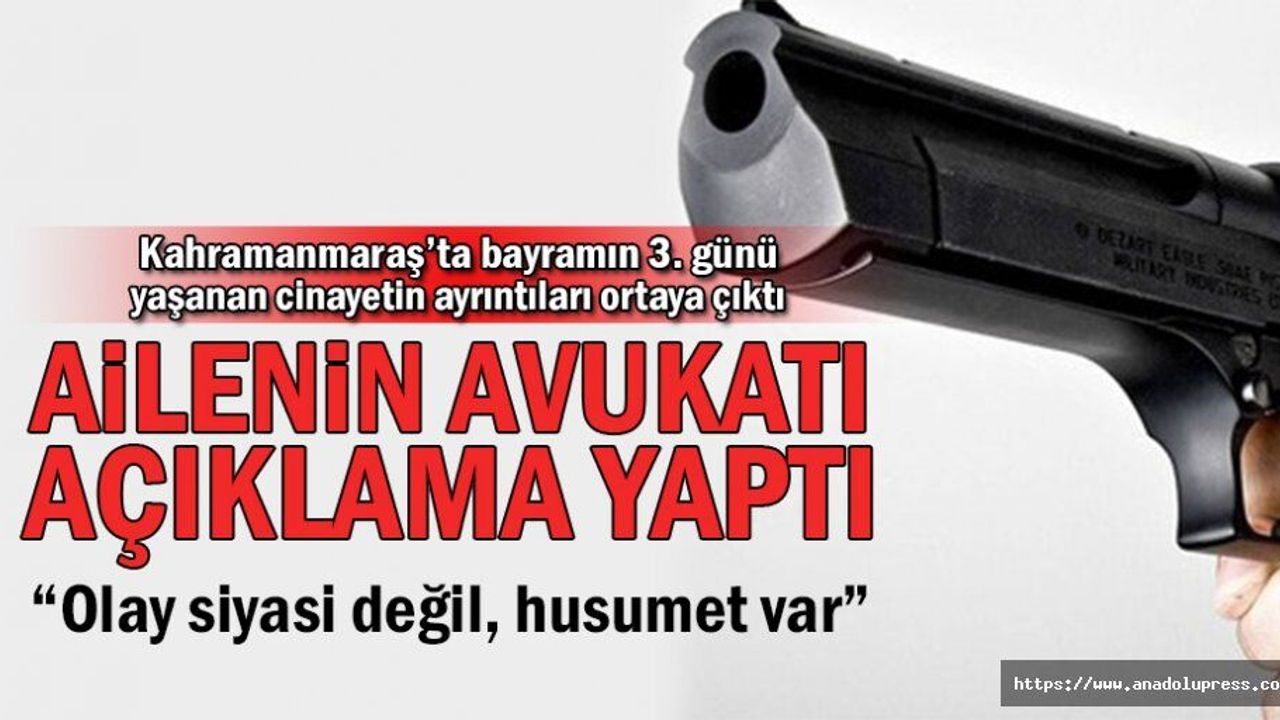 Bayram günü yaşanan cinayetin ayrıntıları ortaya çıktı…