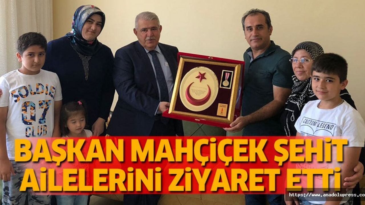 Başkan Mahçiçek Şehit Ailelerini Ziyaret Etti