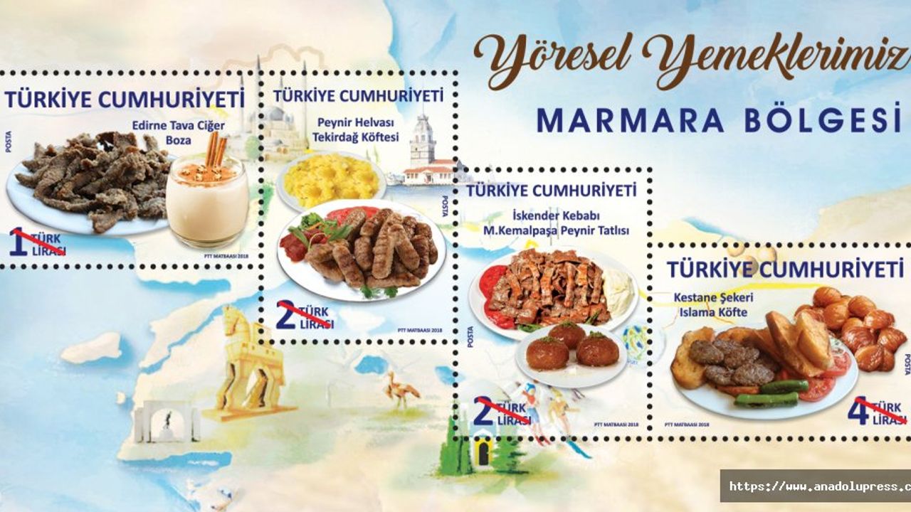 Ptt’den “Yöresel Yemeklerimiz(Marmara Bölgesi)” Konulu Anma Pulu