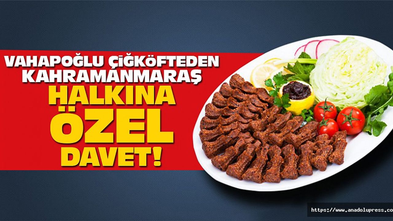 Vahapoğlu Çiğköfte 3. Şubesini bugün açıyor!