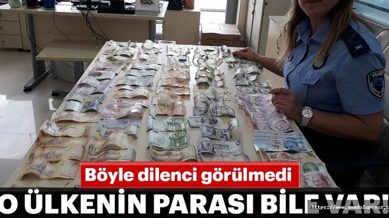 Böyle dilenci görülmedi! O ülkenin parası bile var