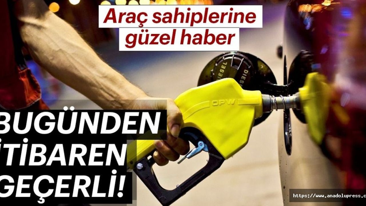 Araç sahiplerine güzel haber! Bugünden itibaren geçerli...