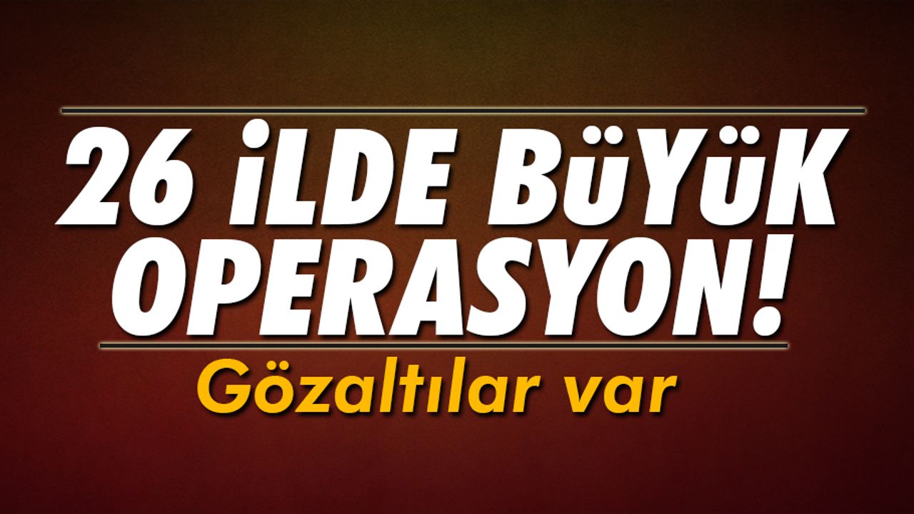 Dev operasyonda 56 şüpheliden 17'si yakalandı