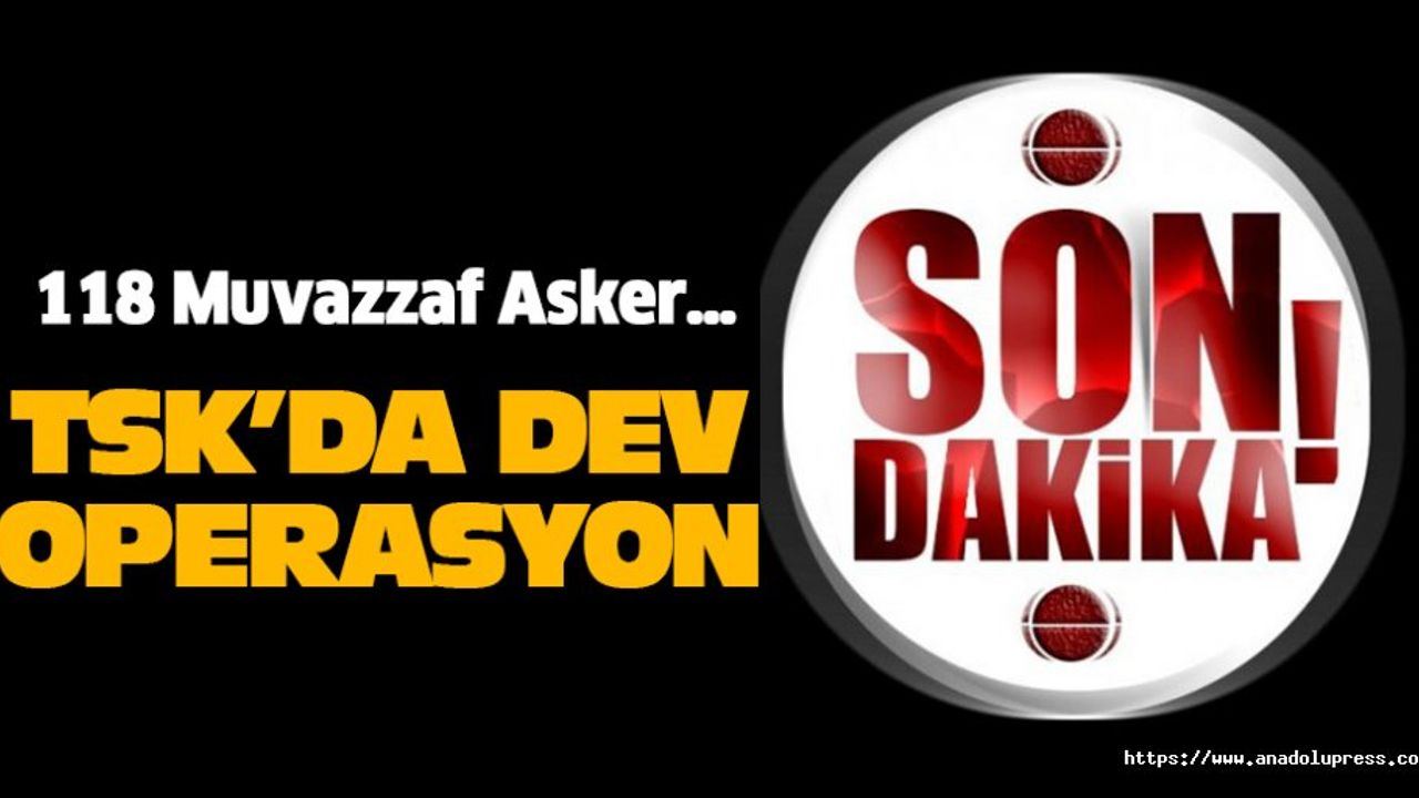 FETÖ'ye 'Gazi Turgut Arslan' operasyonu