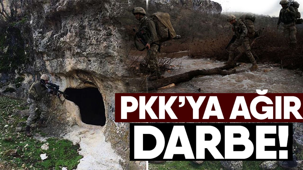 PKK'lı teröristlerin barındığı yerler imha edildi