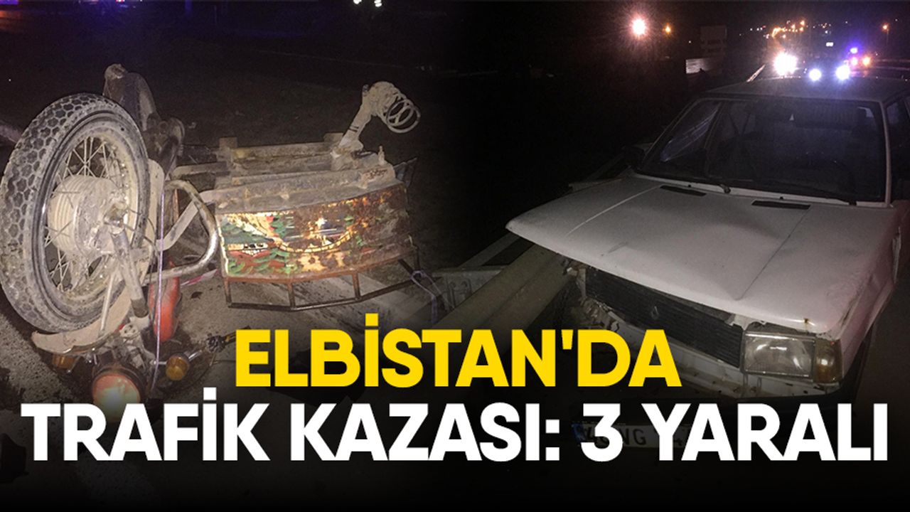 Elbistan'da Trafik Kazası: 3 Yaralı