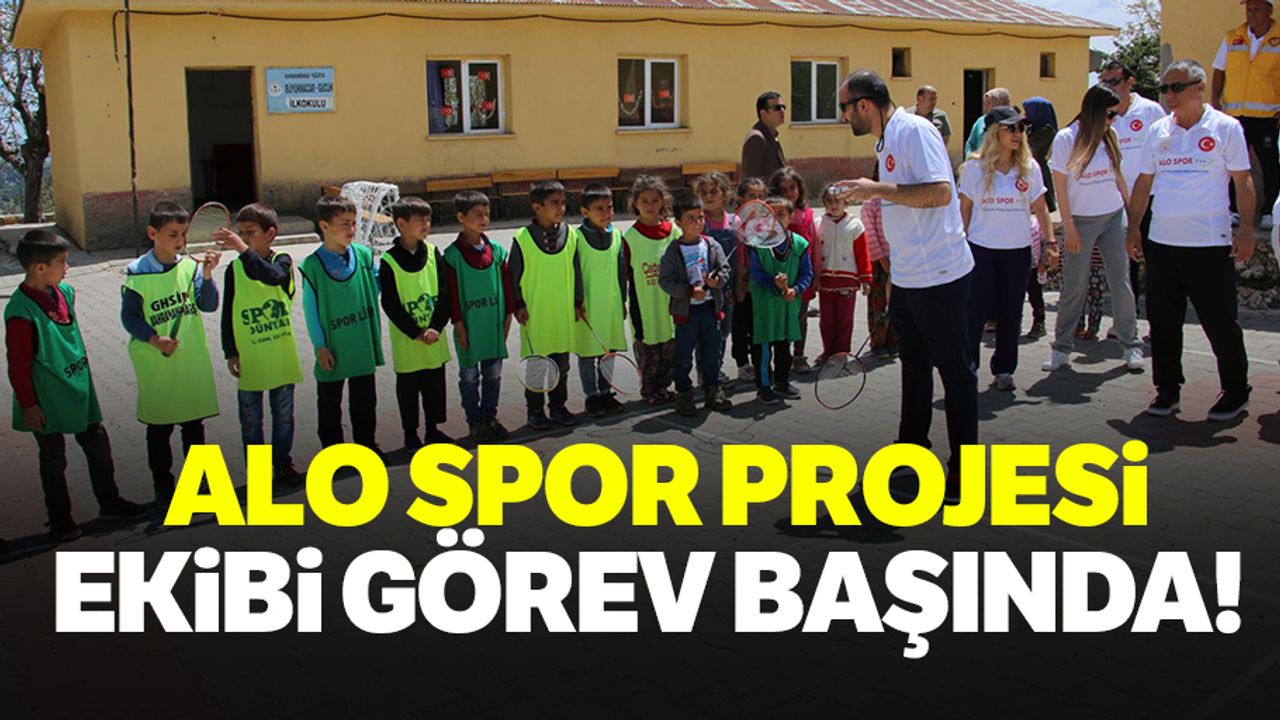 Alo spor projesi görev başında!