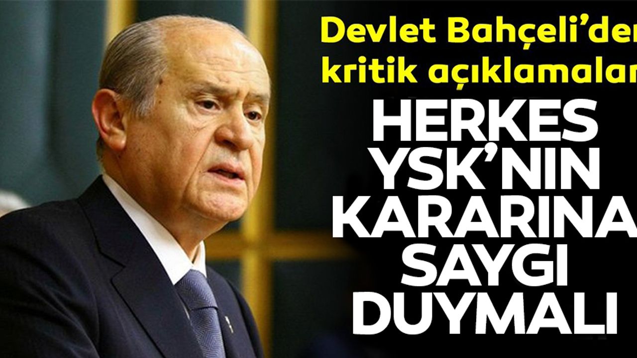 Devlet Bahçeli'den İmamoğlu'nun sloganıyla ilgili flaş açıklama!