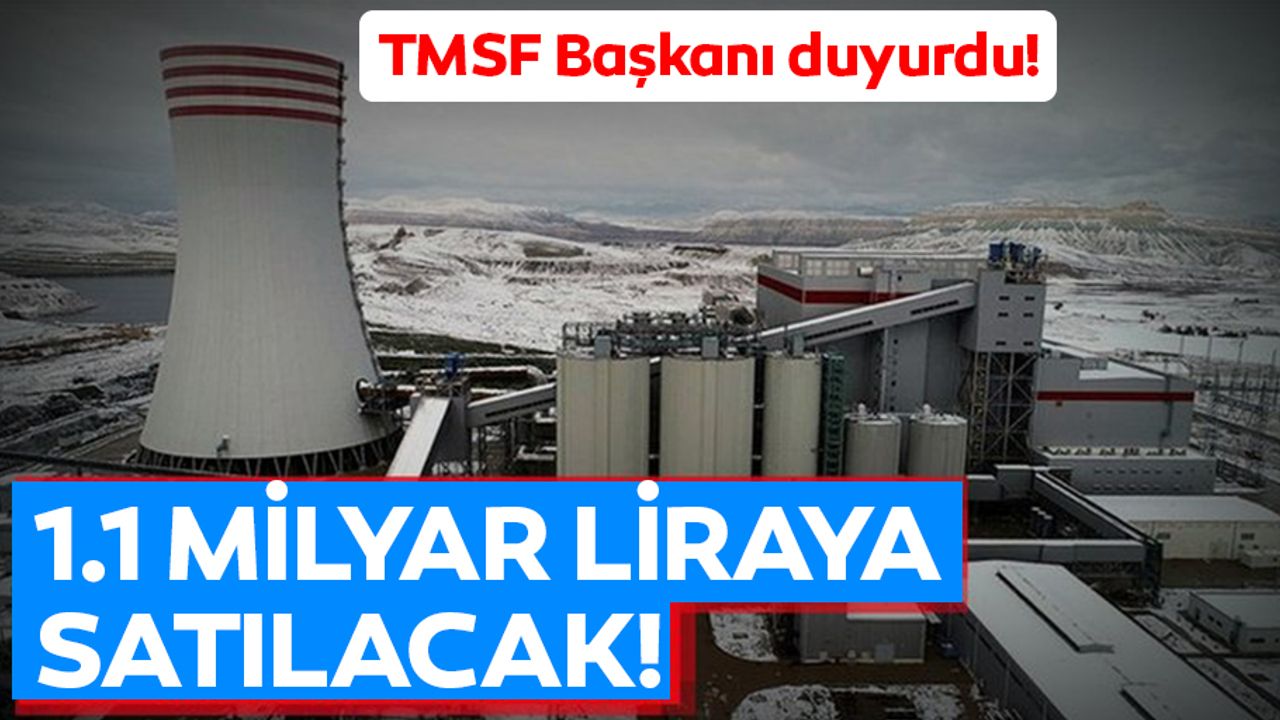 Yunus Emre Elektrik Santrali" 10 Temmuz'da satışa çıkacak