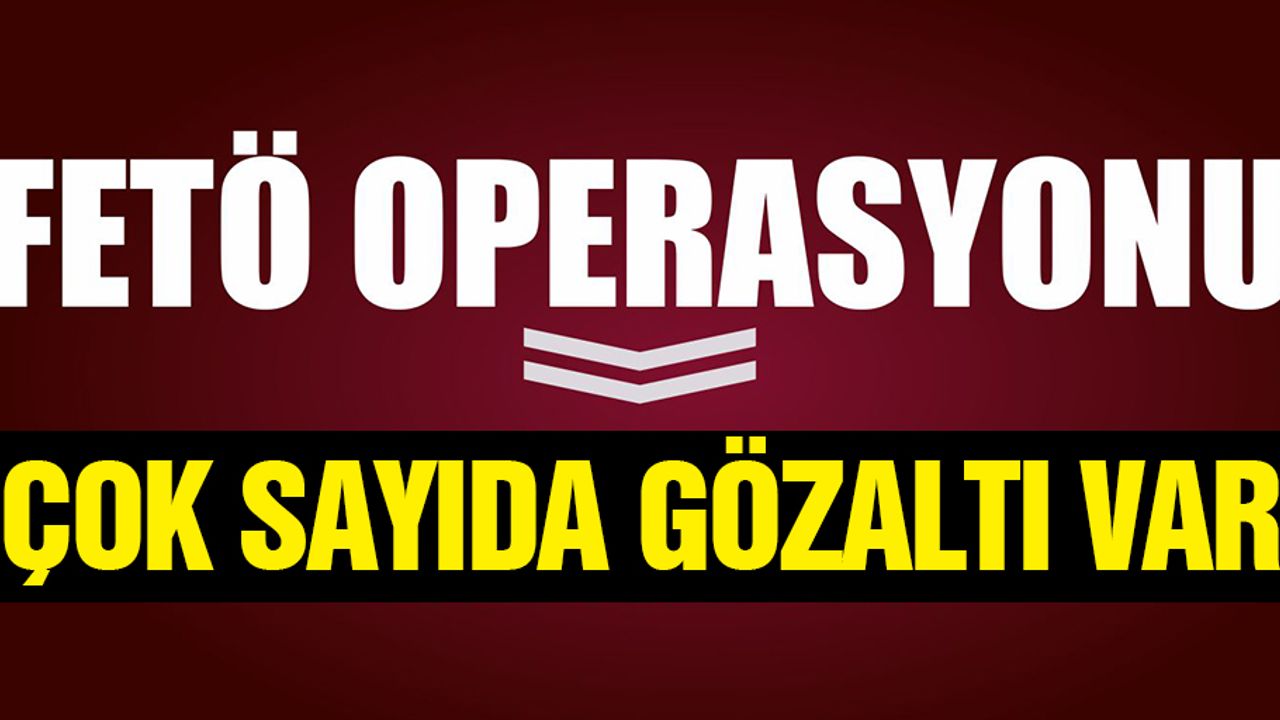 14 ilde büyük operasyon! gözaltılar var