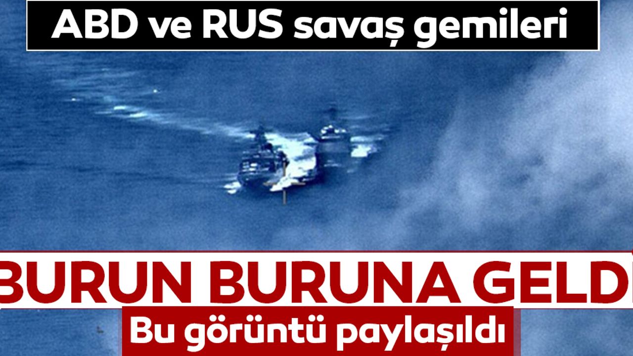 ABD ve Rusya arasında gerginlik! Savaş gemilerine ait görüntüler ortaya çıktı