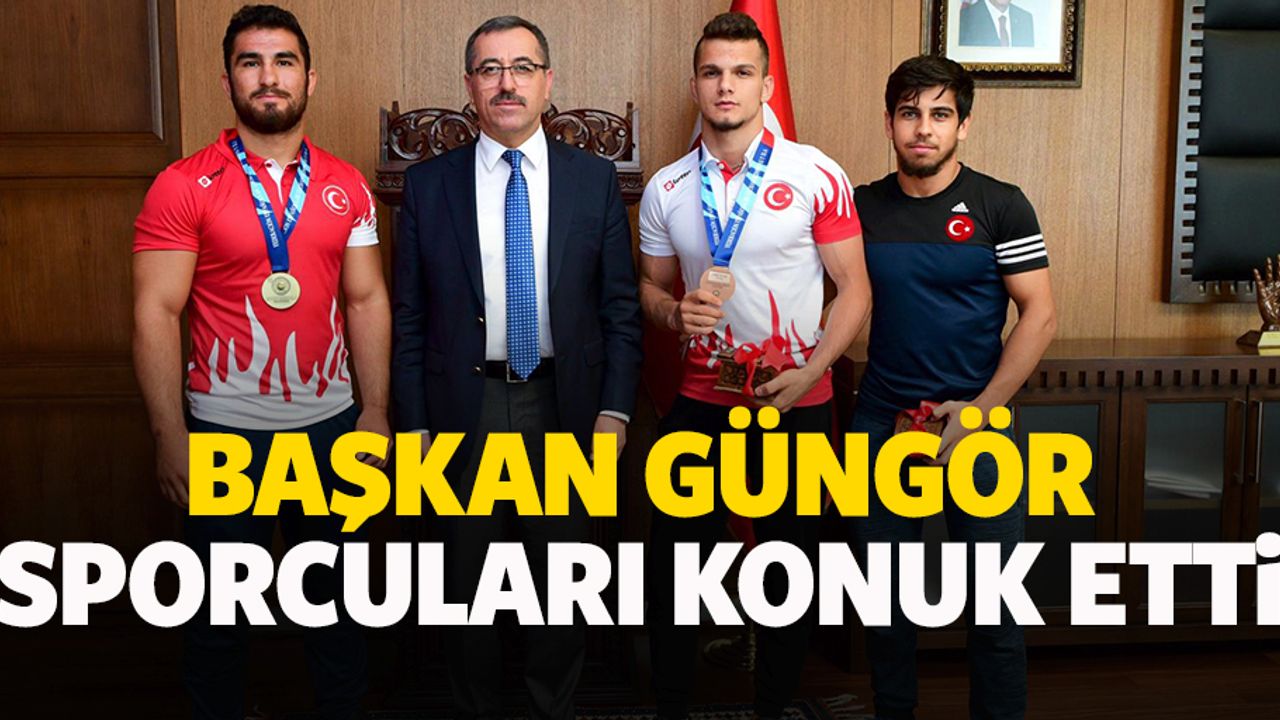 Başkan Güngör Sporcuları Konuk Etti
