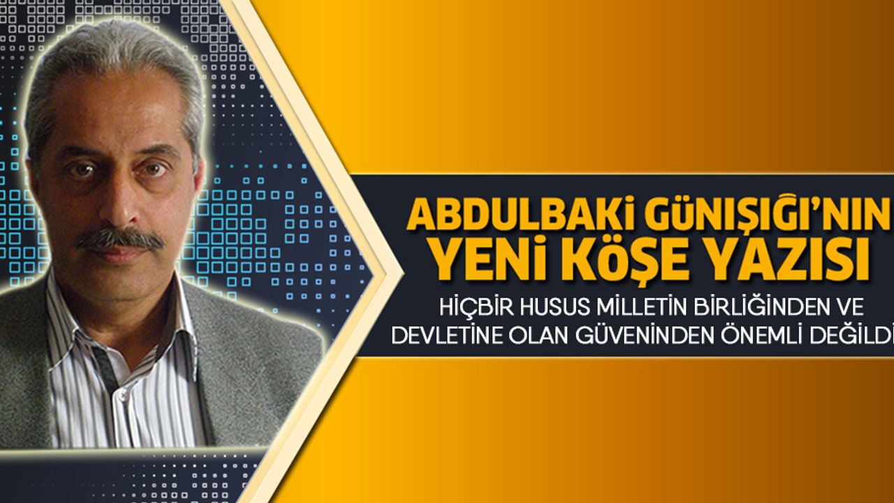 Hiçbir Husus Milletin Birliğinden Ve Devletine Olan Güveninden Önemli Değildir