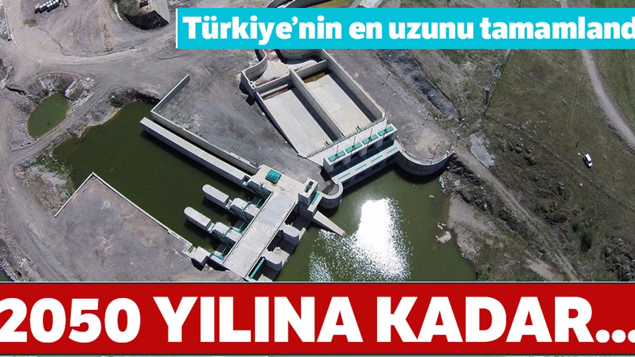 Türkiye'nin en uzun içme suyu tüneli 'Gerede' tamamlandı