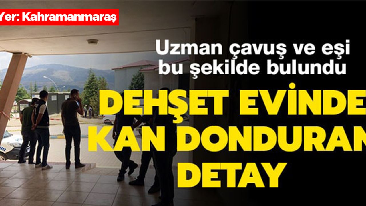 Uzman çavuş eşini öldürüp intihar etti