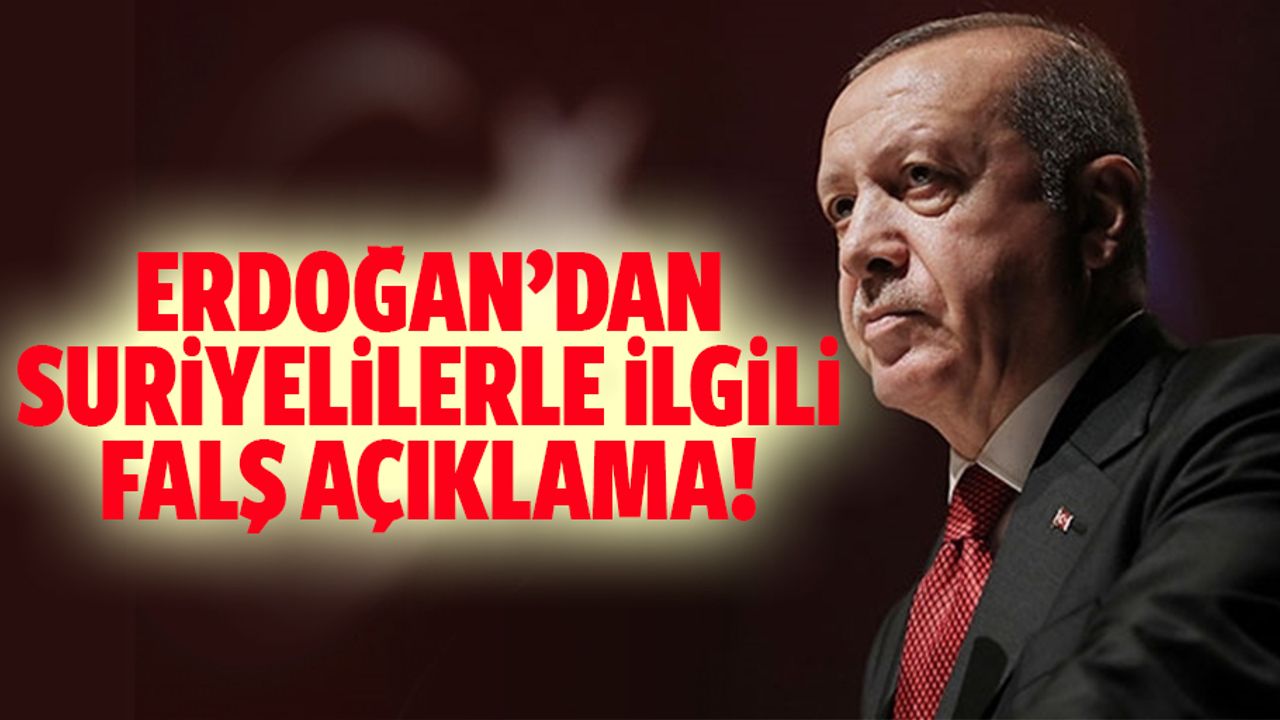 Erdoğan: ‘Suriyelileri Ülkelerine Dönmeleri için teşvik edeceğiz’